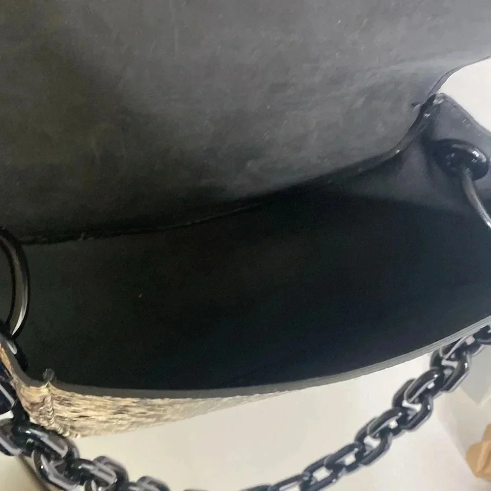 SIMON MILLER Snakeskin Printed Leather Bag - Picture 9 of 10